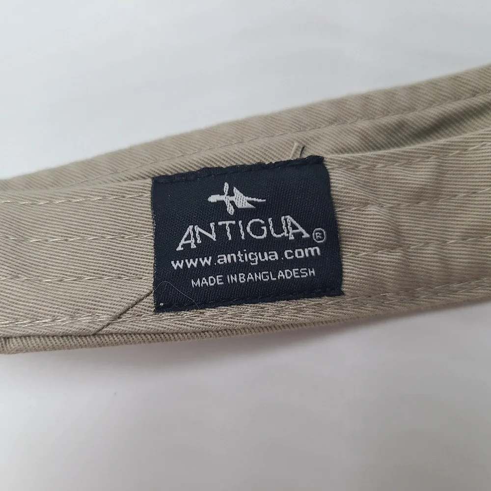 Antigua Visor Hat Adjustable Beige Red Black Golf Sports Sun Outdoors Hiking Men